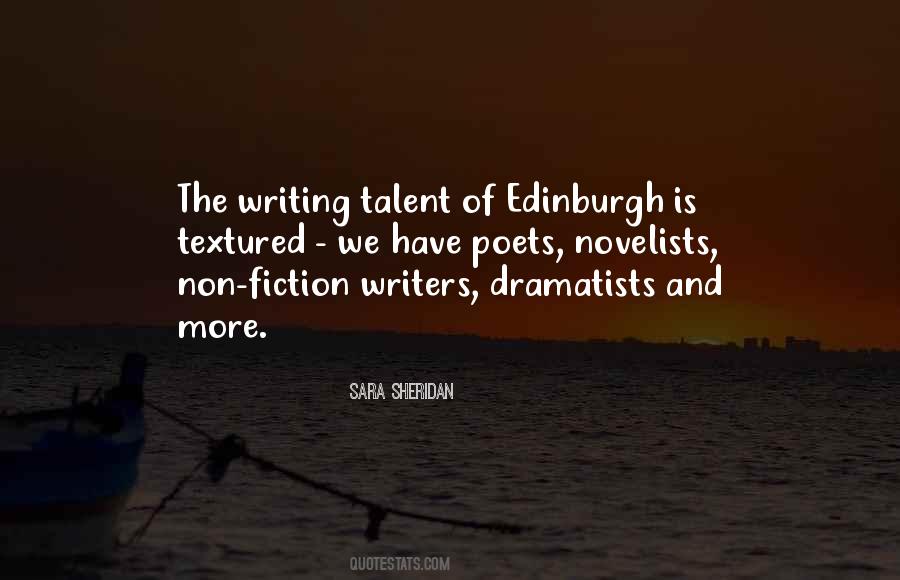 Writing Talent Quotes #102555