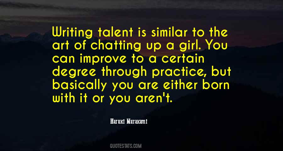 Writing Talent Quotes #1469014