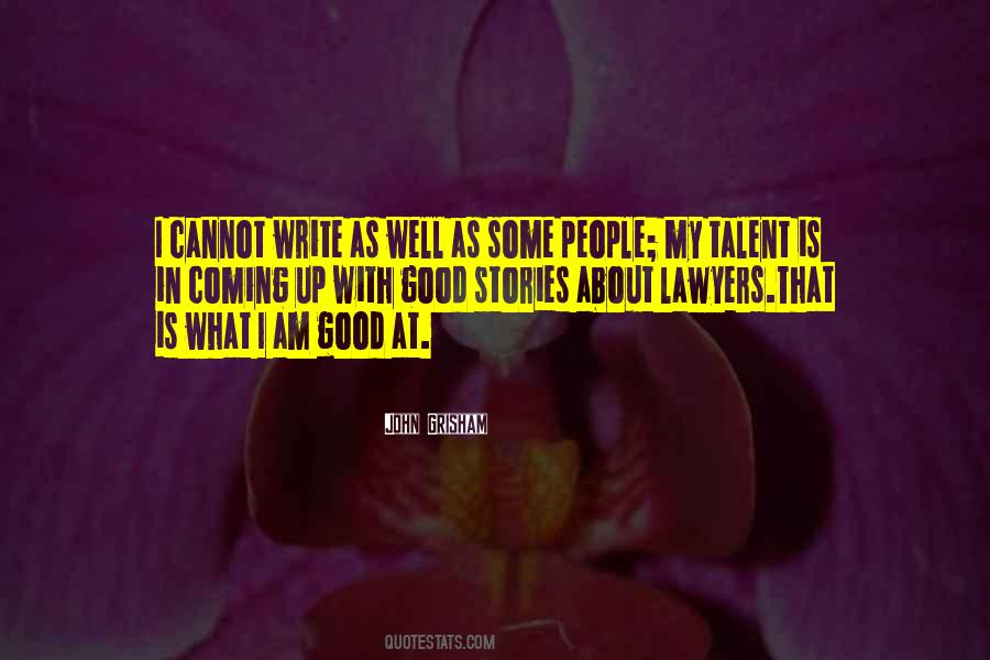 Writing Talent Quotes #212094