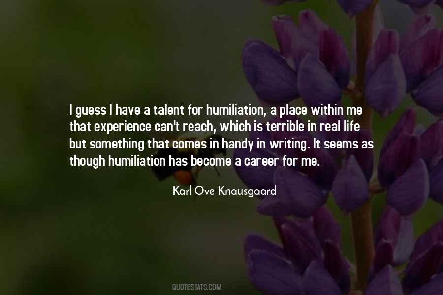 Writing Talent Quotes #331285