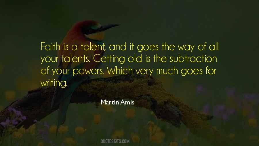 Writing Talent Quotes #341370