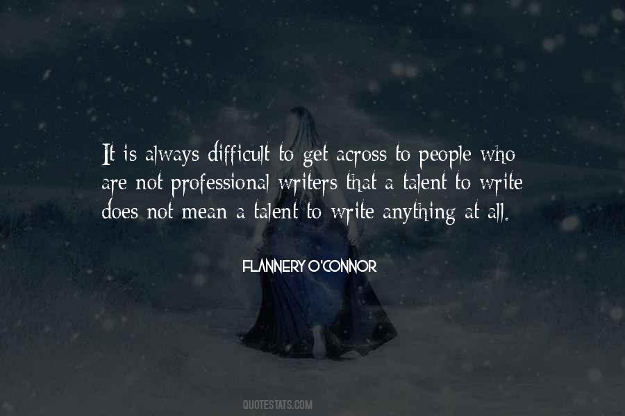 Writing Talent Quotes #691831