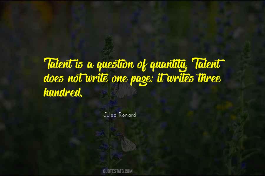 Writing Talent Quotes #777238