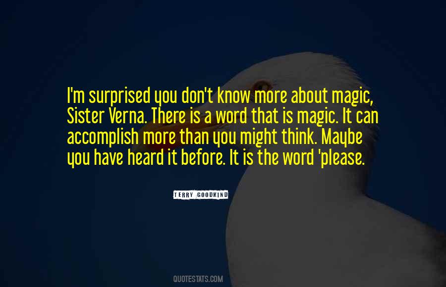 Magic Word Quotes #334246