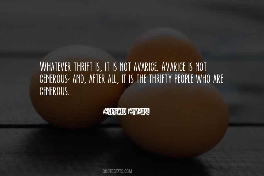 Thrifty People Quotes #849507