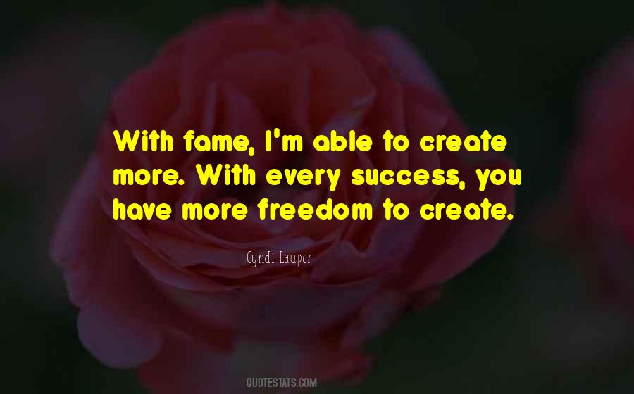Fame Success Quotes #1191178