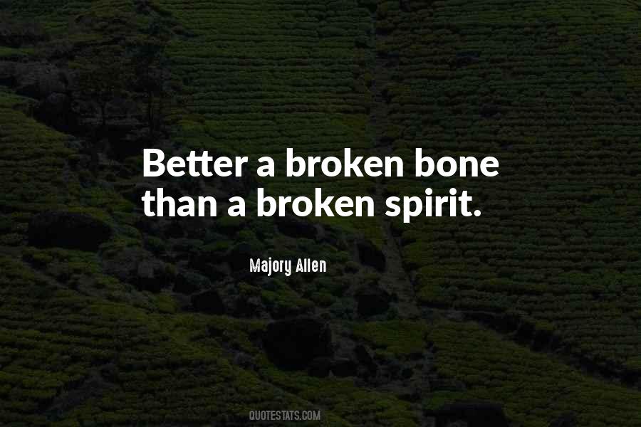 Quotes About Broken Spirit #290266