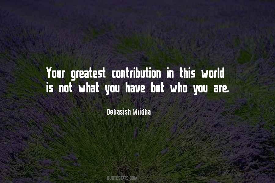 Quotes About Contribution #1288529