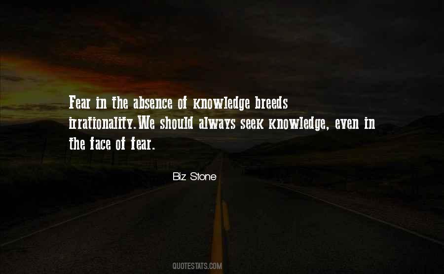 Quotes About The Absence Of Fear #1522452