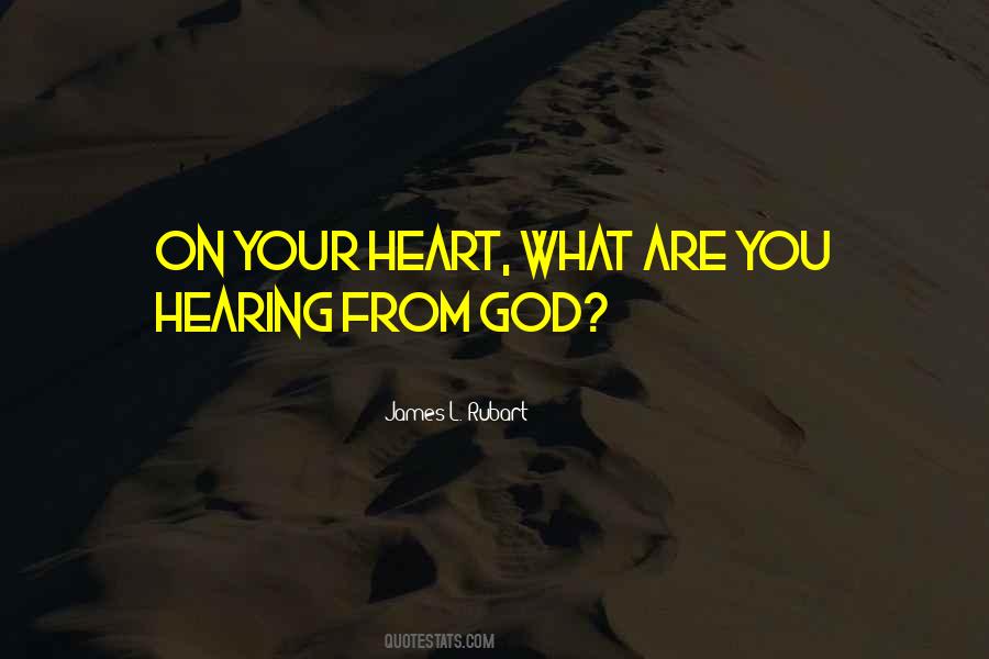 Hearing From God Quotes #1108938