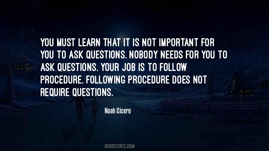 Follow Procedure Quotes #1273328