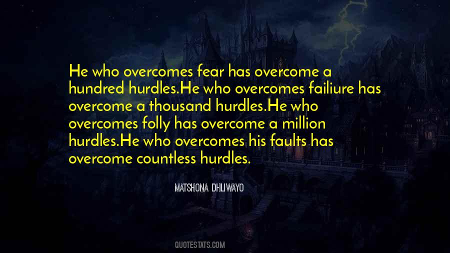 Quotes About Hurdles #1233766