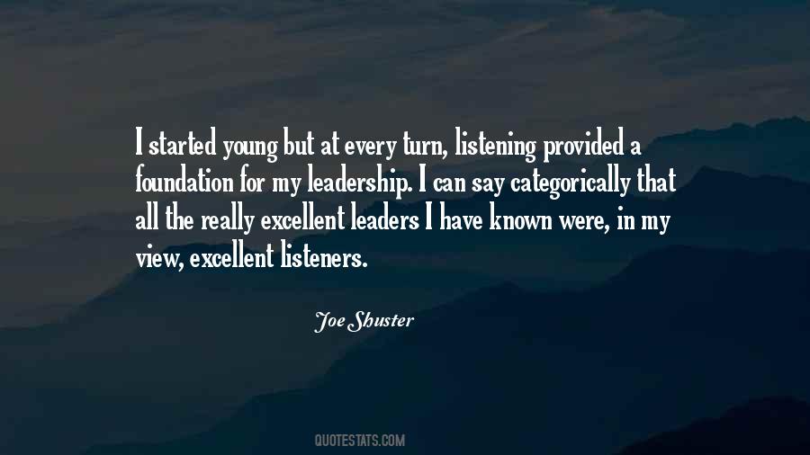 Quotes About A Young Leader #1770977