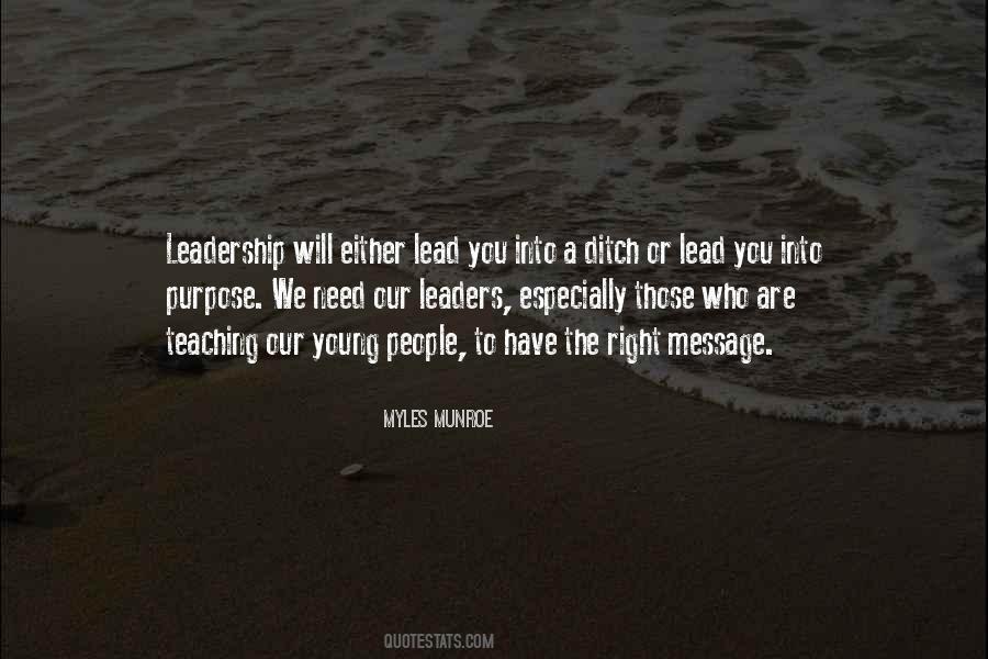 Quotes About A Young Leader #953013