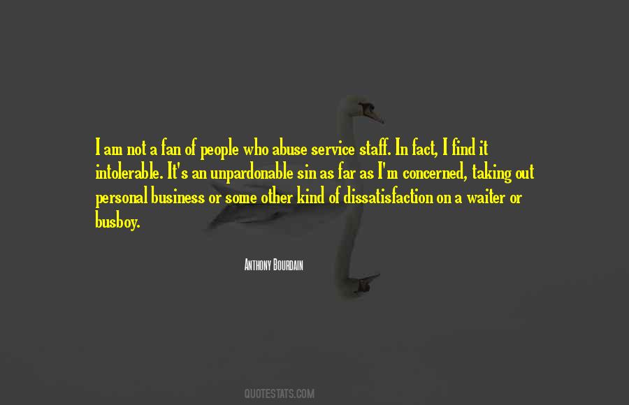 Quotes About Personal Business #1474412