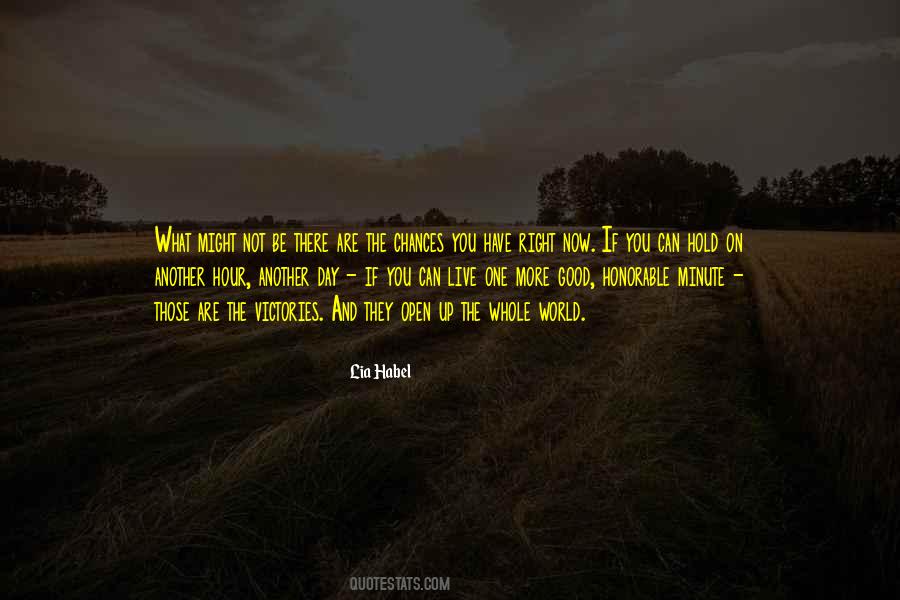Our World Right Now Quotes #19622