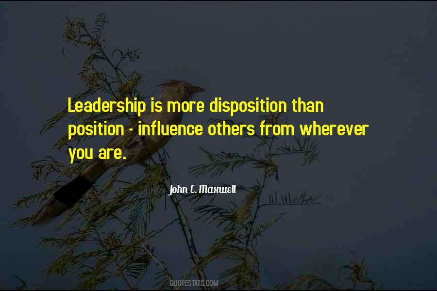 Quotes About Leadership Influence #102021