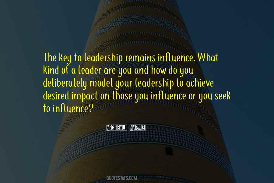 Quotes About Leadership Influence #58539