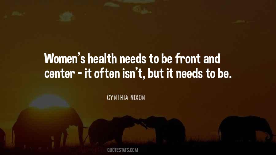 Quotes About Women's Health #1481459