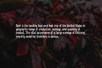 Quotes About Crop Production