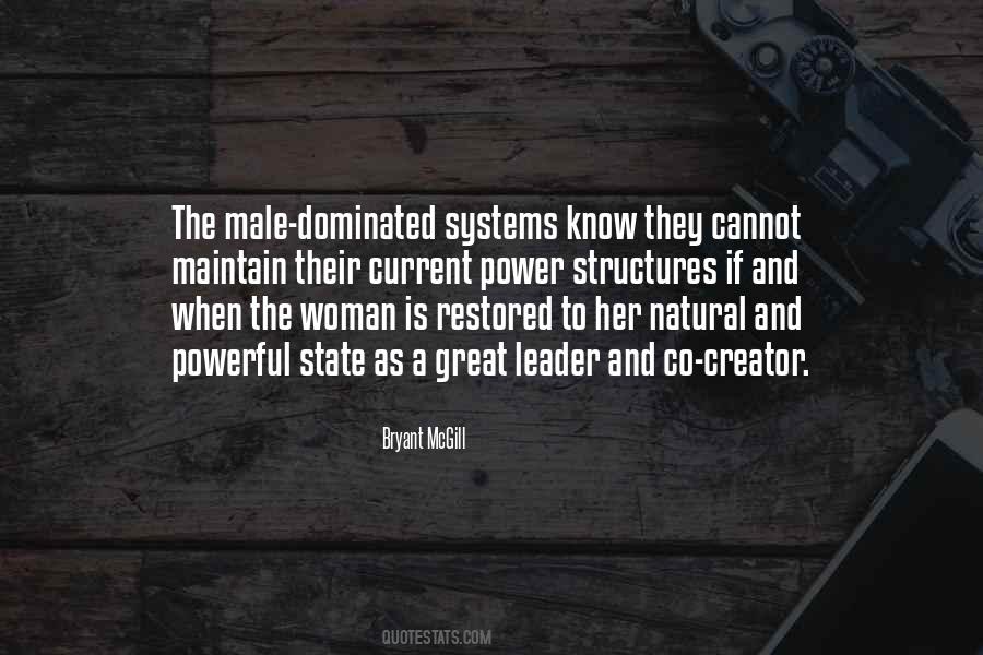 Quotes About Male Power #806616