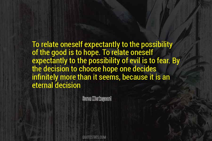 Choose Hope Over Fear Quotes #174447