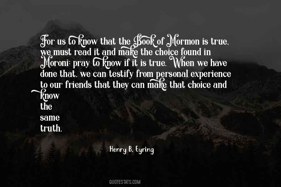 Quotes About Book Of Mormon #1389374