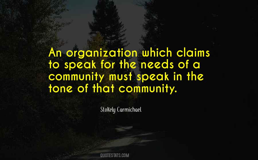Community Needs Quotes #487658