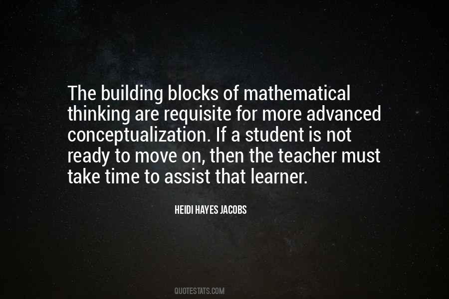 Quotes About Building Blocks #1573282