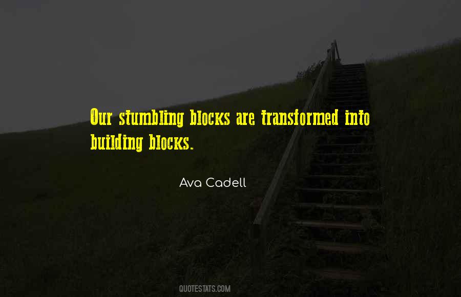 Quotes About Building Blocks #1670085