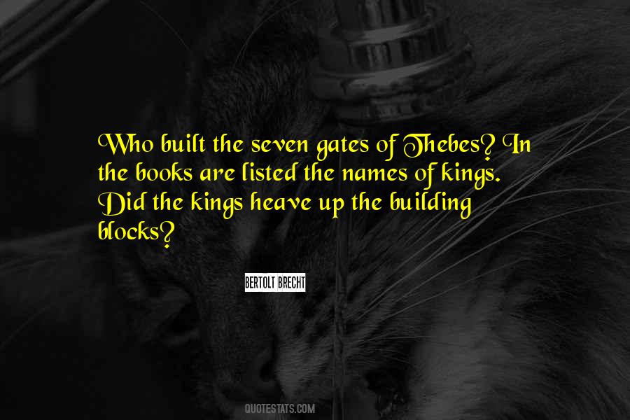 Quotes About Building Blocks #336793