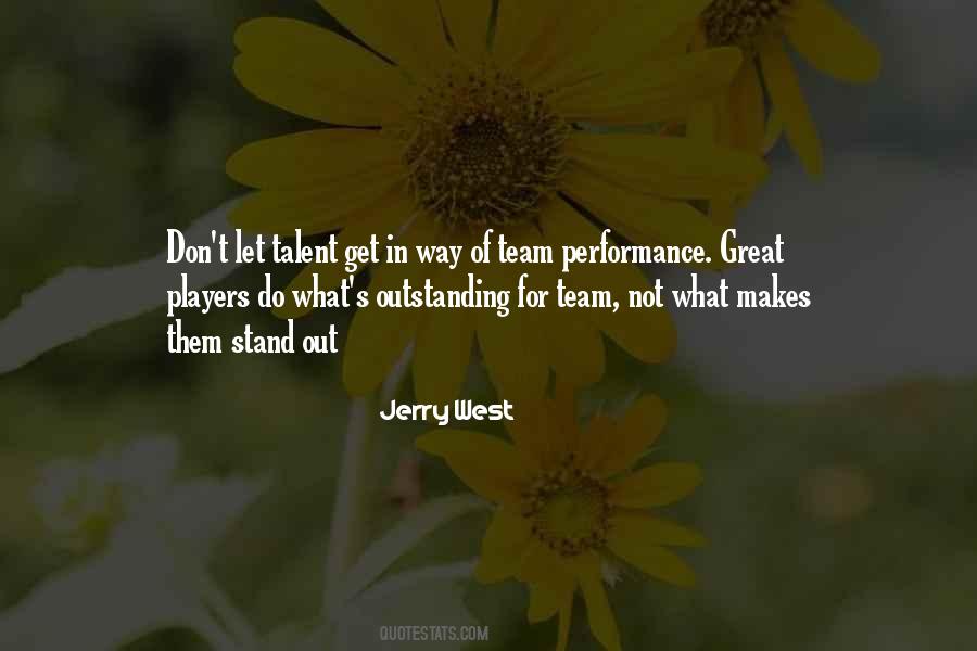 Quotes About Outstanding Performance #216568