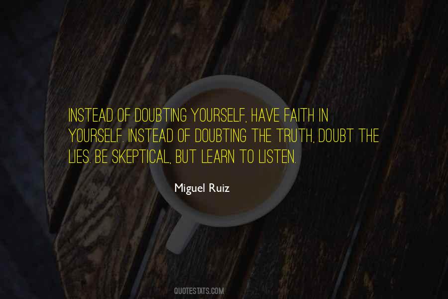 Quotes About Not Doubting Yourself #74398