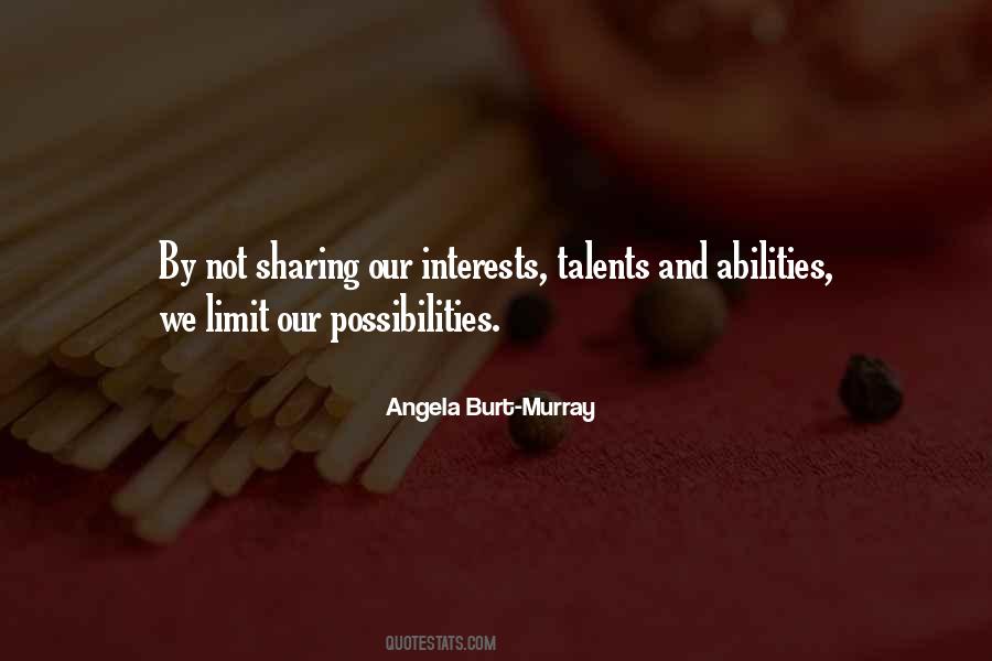 Quotes About Talents And Abilities #1257619