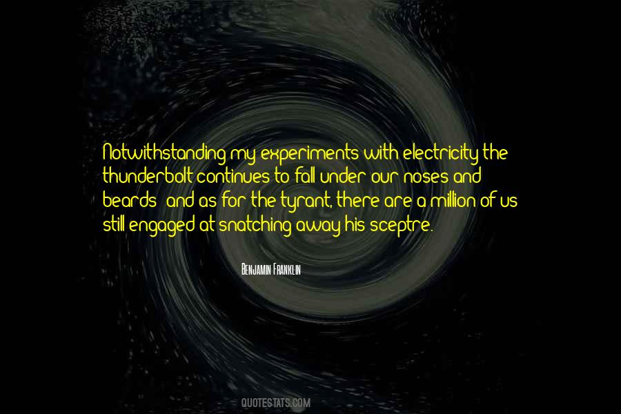 Quotes About Electricity Benjamin Franklin #925093