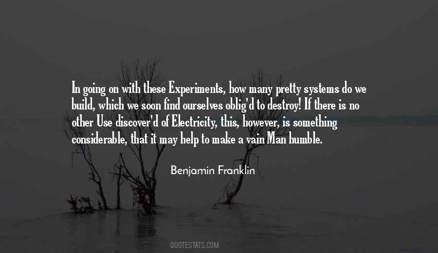 Quotes About Electricity Benjamin Franklin #983036