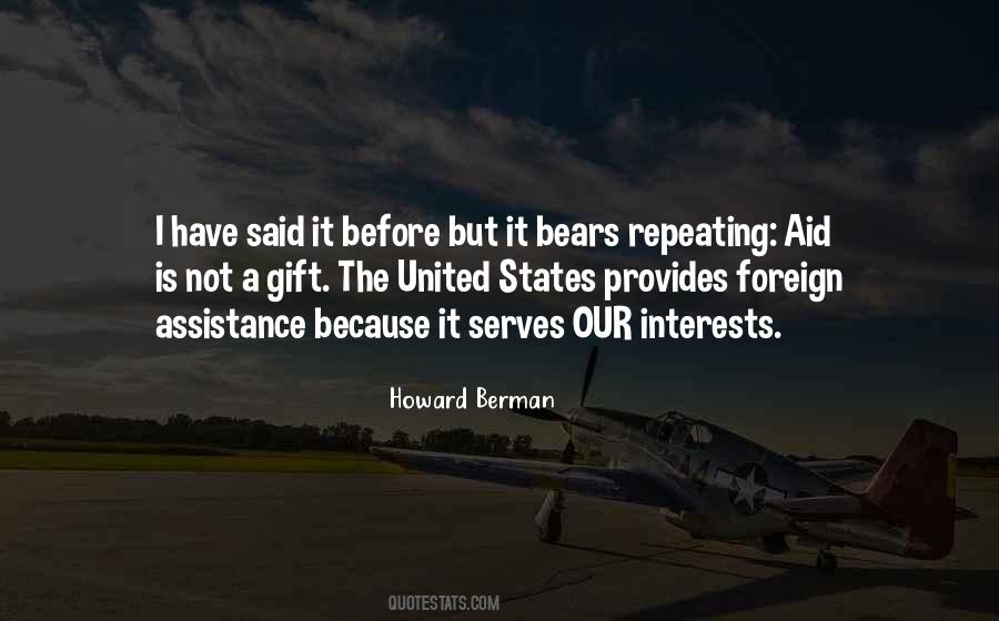 Quotes About Foreign Aid #1523492