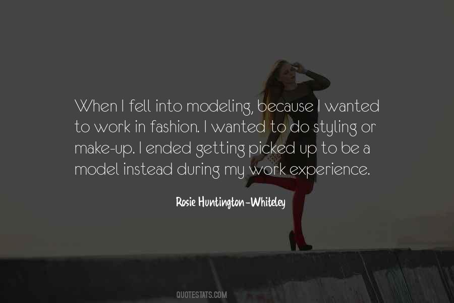 Quotes About Modeling And Fashion #19211