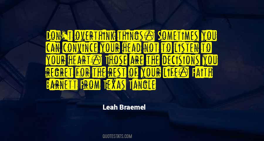 Quotes About Over Thinking #84819