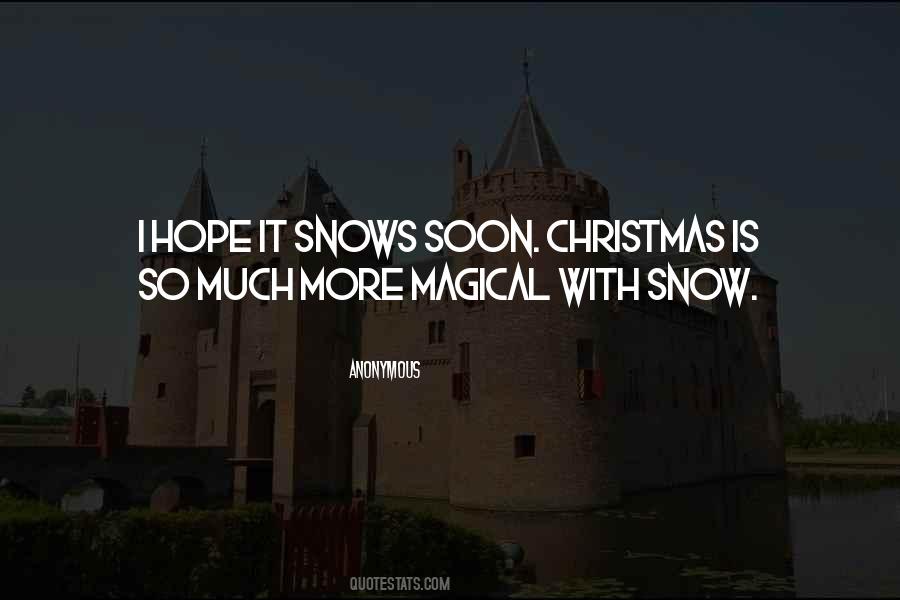 Christmas Snow Quotes #1833107