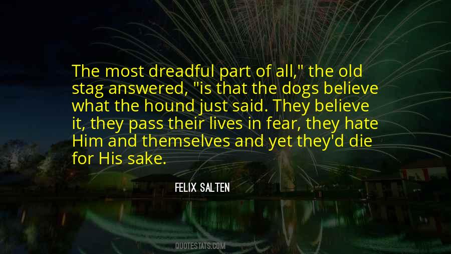 Quotes About Fear Of Dogs #1727611