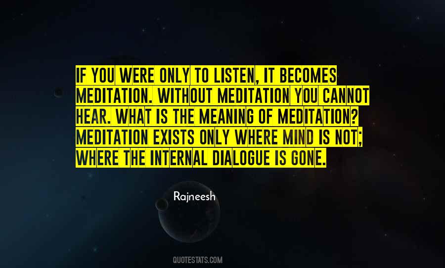 Meditation Meditation Quotes #1781018