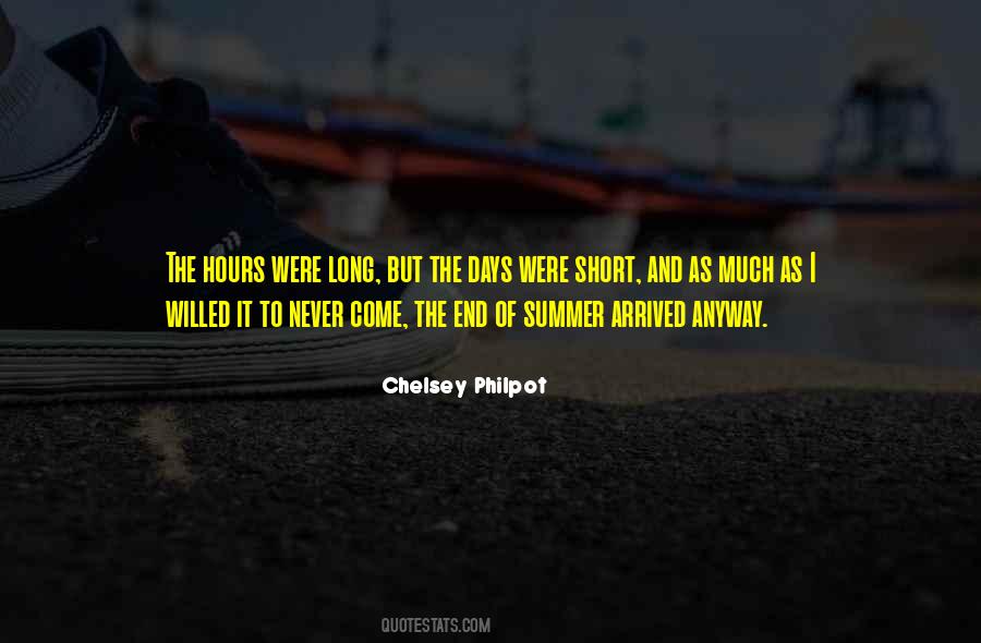 Quotes About The End Of Summer #137742