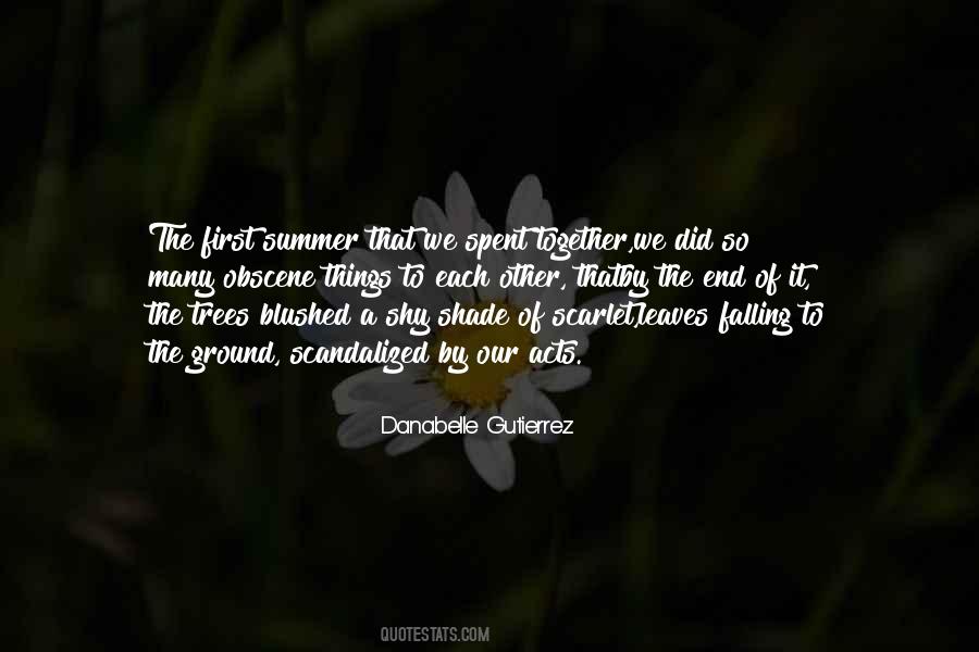 Quotes About The End Of Summer #30971