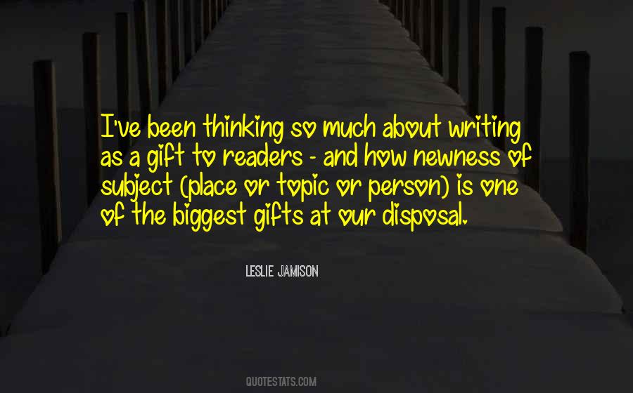 Quotes About Writing And Thinking #86384