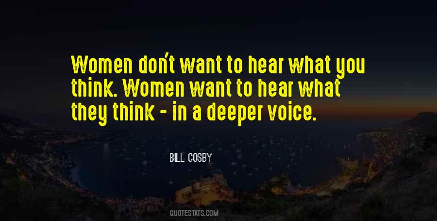 Women Want Quotes #56746