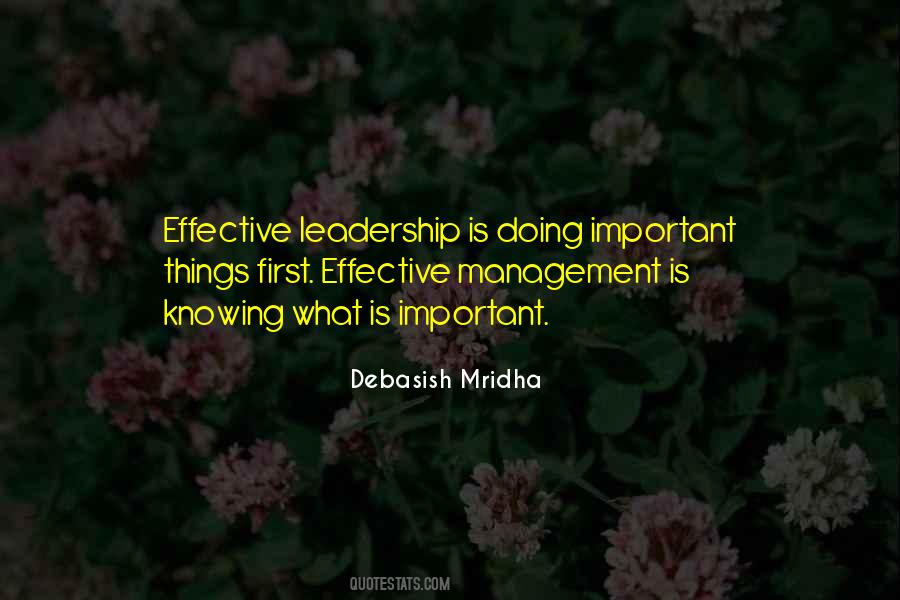 Quotes About Effective Leadership #1327120