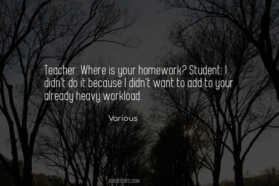 Quotes About Homework #1278160