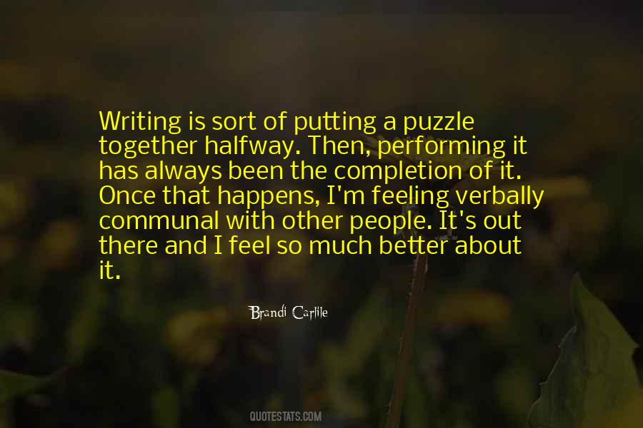 Quotes About Puzzle #1278109