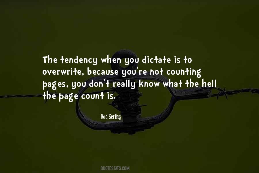 Quotes About Tendency #1742469